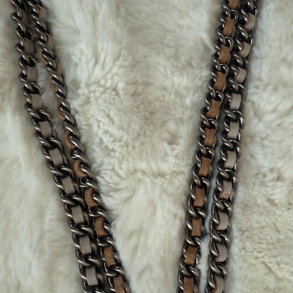 Rebecca Minkoff Grey Quilted Studded Crossbody Mini Chain Bag - Picture 14 of 14